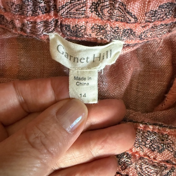 Garnet Hill Striped Mini Skirt in Pink and Black - Picture 6 of 8